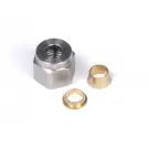 Haltech - 1/4" Nut and Brass Ferrule Only - Goleby's Parts | Goleby's Parts
