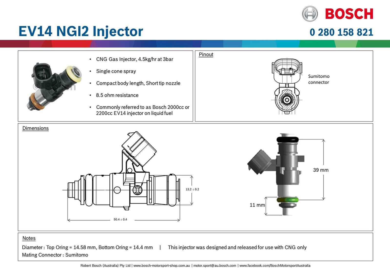 2000/2200cc Injector — Goleby's Parts