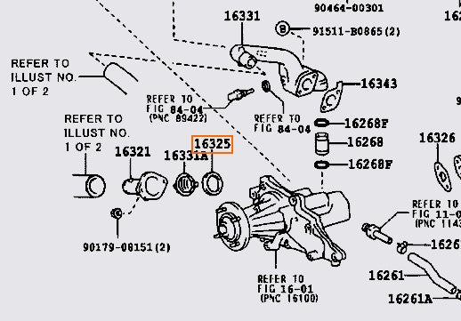 OEM Toyota - 1JZ/2JZ Thermostat O-Ring