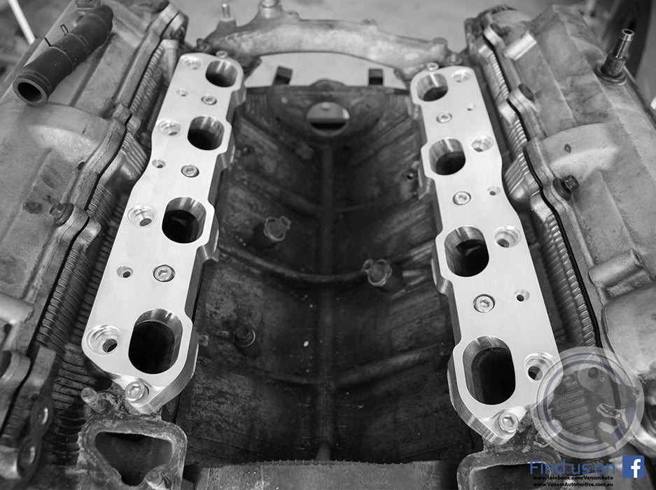 Venom Automotive - Toyota 1UZ-FE Billet Intake Flanges - Goleby's Parts | Goleby's Parts