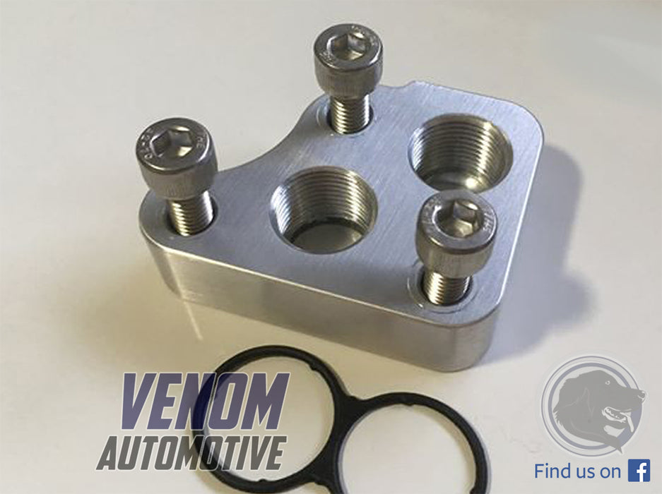 Venom Automotive - Toyota 1UZ Oil Filter Adapter Plate - Goleby's Parts | Goleby's Parts