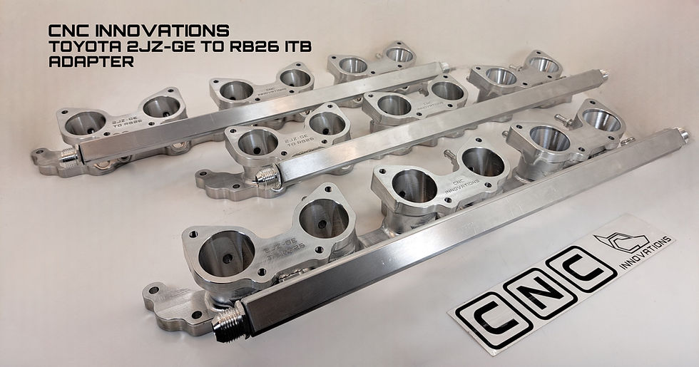 CNC Innovations - 2JZ-GE ITB Adaptor To Suit RB26 ITB