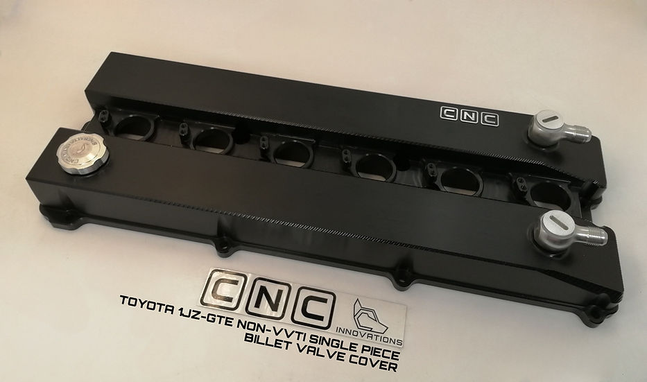 CNC Innovations - 1JZ-GTE Non-VVTi Single Piece Billet Valve Covers R35 Coil Kit Intergrated