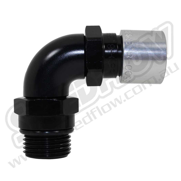 Speedflow - 550 Series 90 Degree Hose End to Male Port Double Swivel
