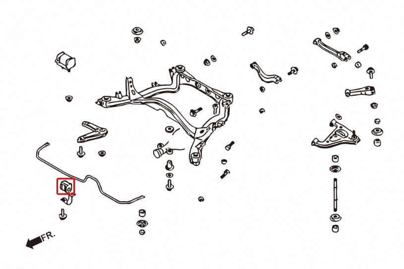 Hardrace - Reinforced Rear Tpv Stabilizer Bushing Nissan, Silvia, Q45, Y33 97-01, S14/S15