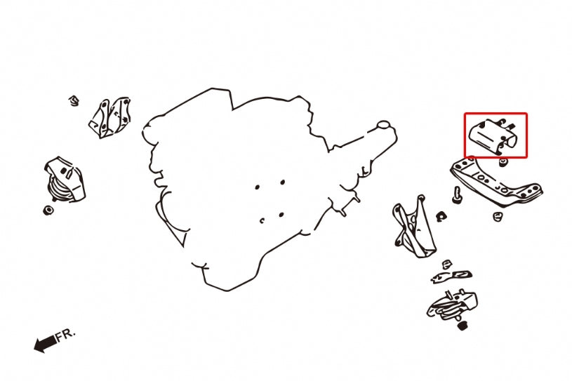 Hardrace - Hardened Trasmission Mount Nissan, 180Sx, Silvia, Fairlady Z, Q45, S13, Y33 97-01, S14/S15, Z32 89-00
