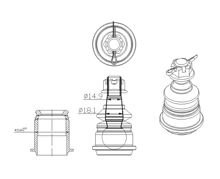 Hardrace - Front Adjustable Lower Control Arm Nissan, Silvia, Q45, Y33 97-01, S14/S15, Skyline, R32