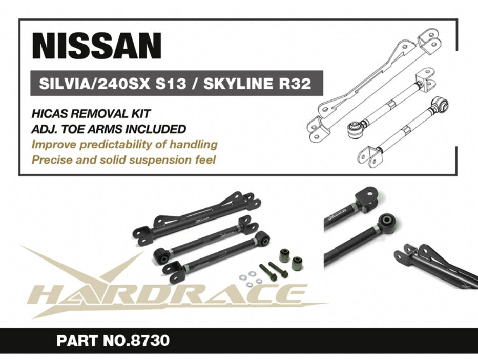 Hardrace - Nissan S13/R32/R32 Gt-R Hicas Removal Kit Black