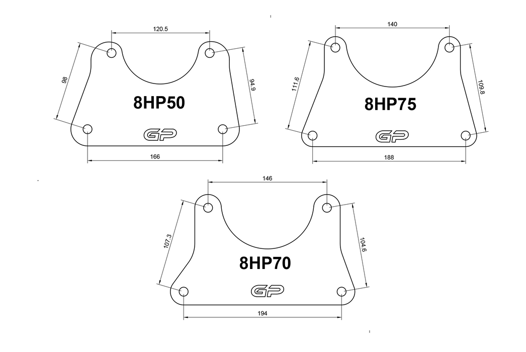 Goleby's Parts - ZF 8HP Billet Gearbox Mounts