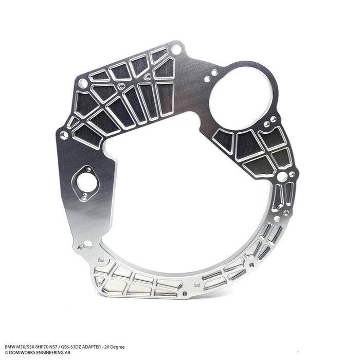 BMW M20 to 8HP N57 B57 B58 Adapter plate - 20 degree tilt