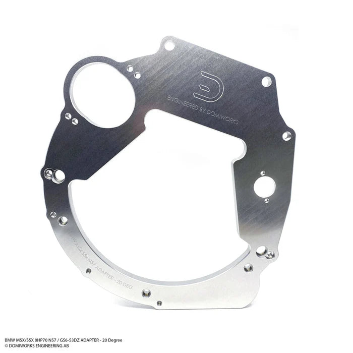 BMW M20 to 8HP N57 B57 B58 Adapter plate - 20 degree tilt
