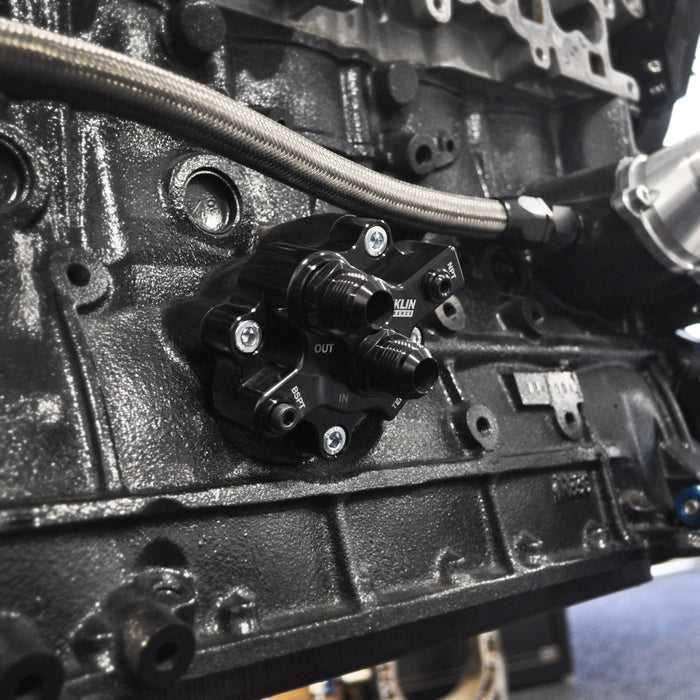 Franklin Performance - Bolt-On Remote Oil Filter Adaptor for Nissan RB Engines