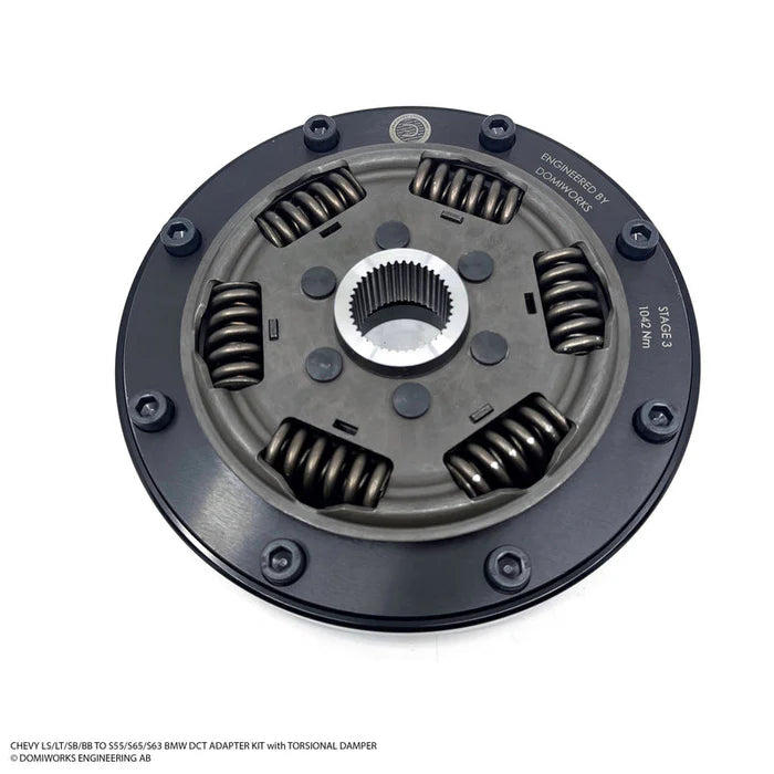 CHEVY LS/LT/SB/BB TO S55/S65/S63 DCT ADAPTER KIT WITH TORSIONAL DAMPER