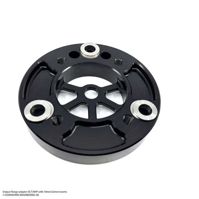 Domiworks 8HP / DCT OUTPUT FLANGE ADAPTER 105-110MM WITH 18MM OR 22MM INSERTS - 1350 YOKE
