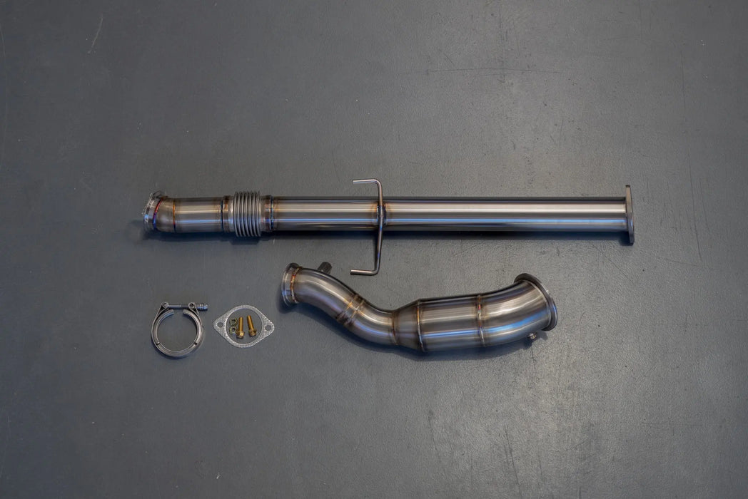 GRP Fabrication - GR Yaris Stainless Dump Pipe Including Mid Pipe | Goleby's Parts