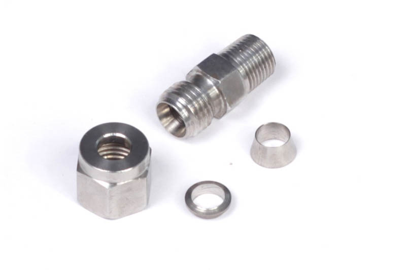 Haltech - 1/4" Stainless Compression Fitting Kit Thread: 1/8 NPT