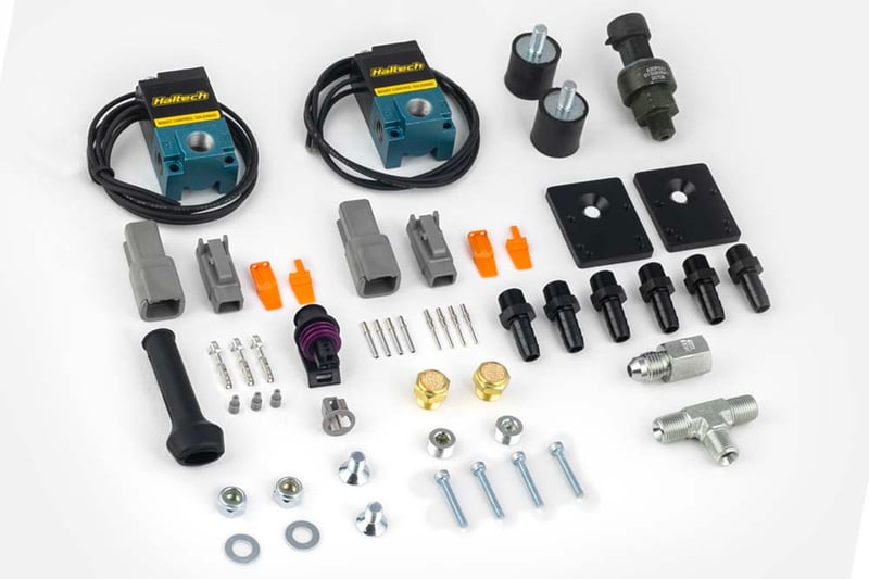 Haltech - CO2 Boost Control Dual Solenoid & Pressure Sensor Kit