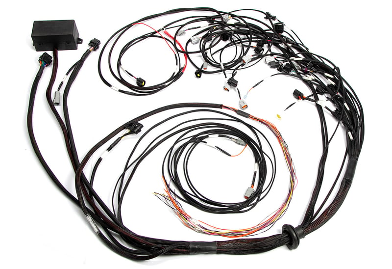 Haltech Elite 2500 Terminated Engine Harness For Ford Falcon FG Barra 4.0L I6 Injector Connector: Factory Bosch EV1