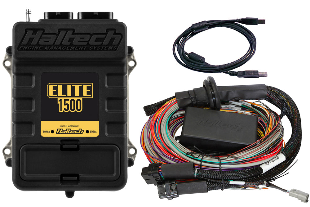 Haltech - Elite 1500 + Premium Universal Wire-in Harness Kit Length: 2.5m (8') - Goleby's Parts | Goleby's Parts