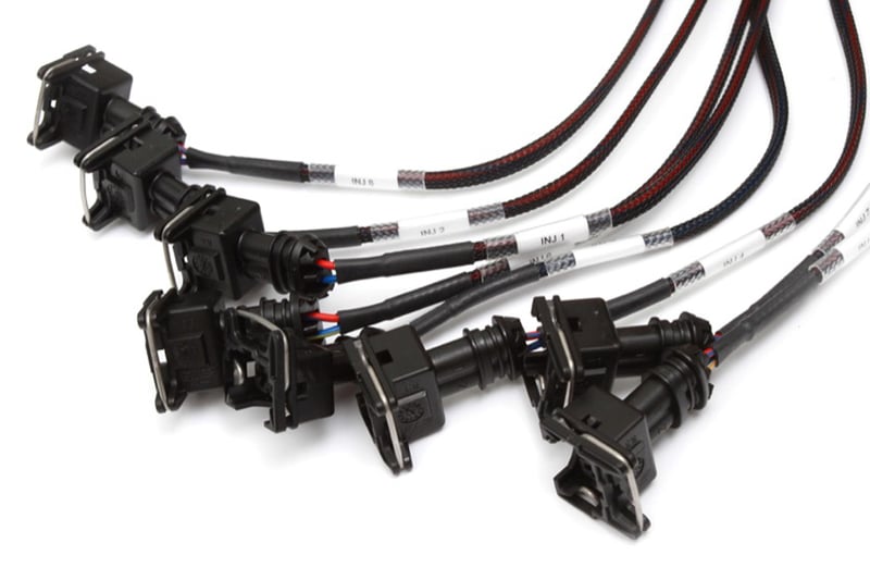 Haltech Elite 2500 + GM GEN III LS1 & LS6 non DBW Terminated Harness Kit Injector Connector: Bosch EV1 (as per factory)