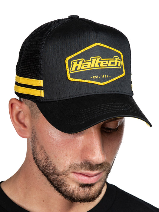 Haltech - Snap Back Striped Trucker Size: One size fits all