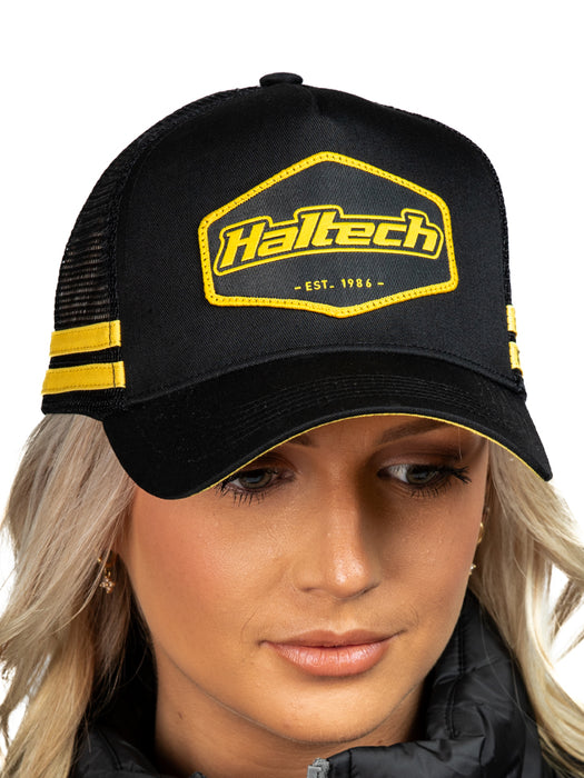 Haltech - Snap Back Striped Trucker Size: One size fits all