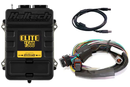 Haltech - Elite 1500 + Basic Universal Wire-in Harness Kit Length: 2.5m (8') Haltech