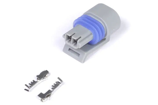 Haltech Plug and Pins Only - Delphi 2 Pin GM style Air Temp Connector (Grey) Haltech