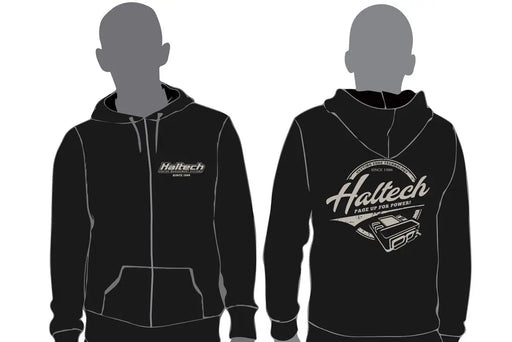 Haltech - "Vintage" Full Zip Hoodie - Black Haltech