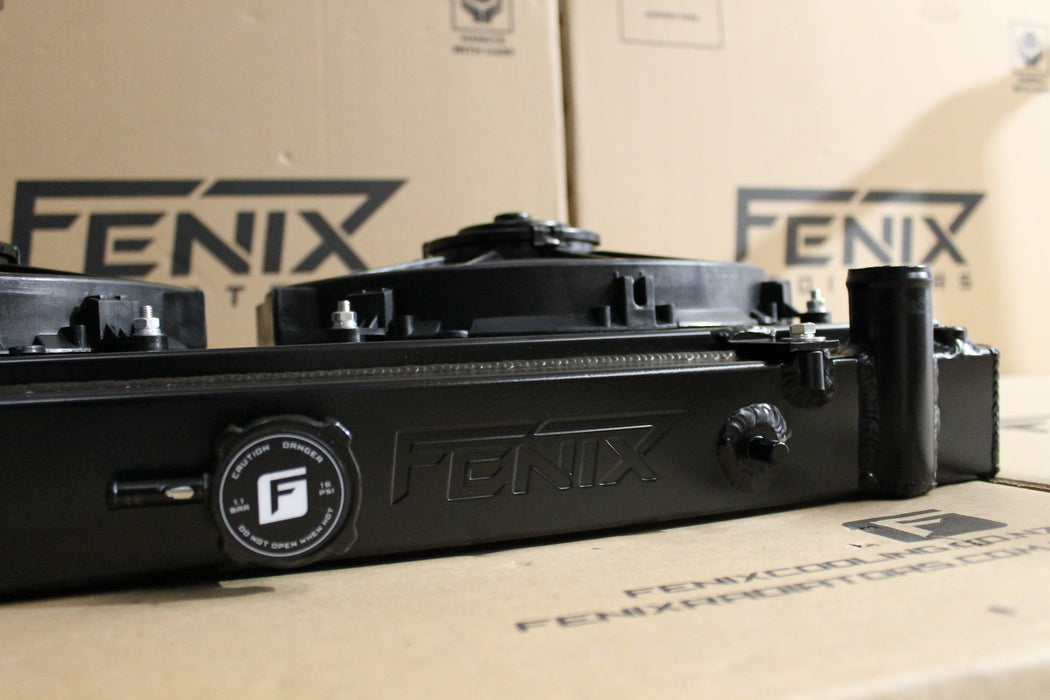 Fenix - Nissan Silvia S13 SR20DET Full Alloy Performance Radiator & Fan Shroud Kit GEN II