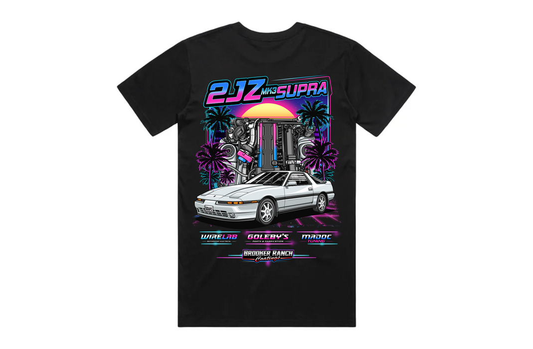 Goleby's Parts x HPP - Toyota Supra JZA70 Short Sleeve T-Shirt