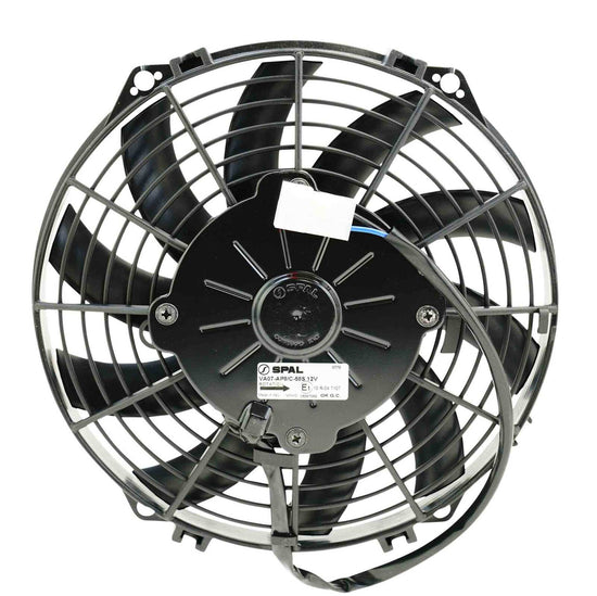 PWR - SPAL Universal Fan 09" Fan Skew Blade Push 12V (590CFM) (52mm Deep)