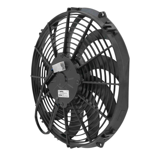 PWR - SPAL Universal Fan 12" Fan Skew Blade Pull 12V (909CFM) (52mm Deep)