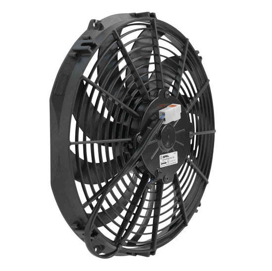 PWR - SPAL Universal Fan 12" Fan Skew Blade Pull 12V (909CFM) (52mm Deep)