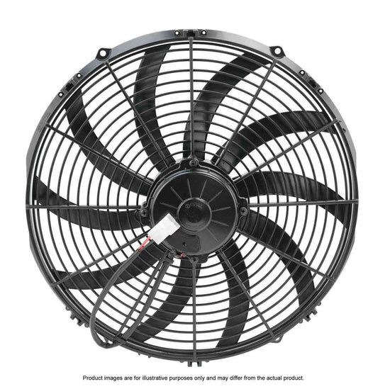 PWR - SPAL Universal Fan 14" Fan Skew Blade Push 12V (1841CFM) (89mm Deep)