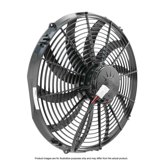 PWR - SPAL Universal Fan 14" Fan Skew Blade Push 12V (1841CFM) (89mm Deep)