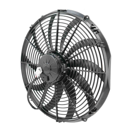 PWR - SPAL Universal Fan 16" Fan Skew Blade Pull 12V (2024CFM) (88mm Deep)