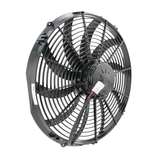 PWR - SPAL Universal Fan 16" Fan Skew Blade Pull 12V (2024CFM) (88mm Deep)