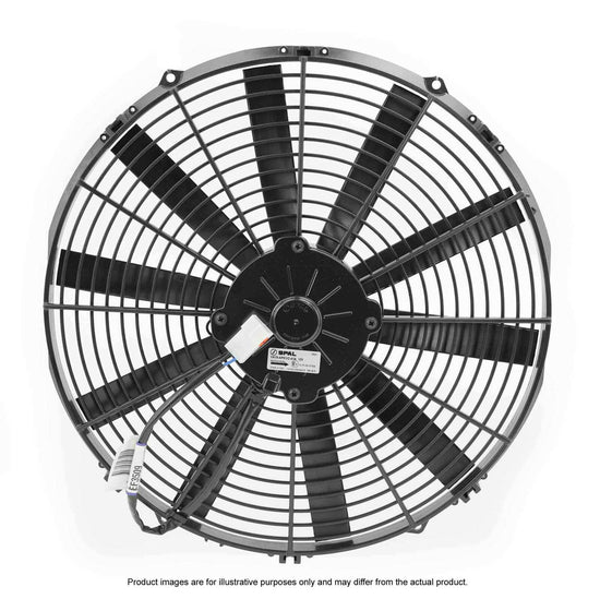 PWR - SPAL Universal Fan 16" Fan Straight Blade Push 12V (1505CFM) (62mm Deep)