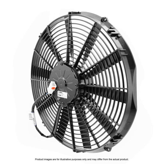 PWR - SPAL Universal Fan 16" Fan Straight Blade Push 12V (1505CFM) (62mm Deep)