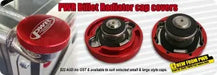 PWR Billet Cap Cover Small -RED - Goleby's Parts | Goleby's Parts