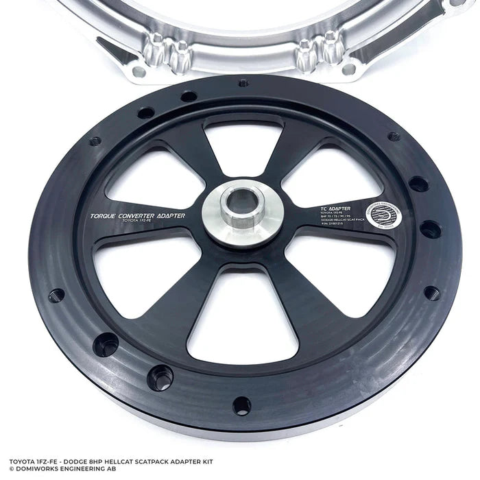Domiworks TOYOTA 1FZ-FE TO DODGE 8HP 70 / 75 / 90 / 95 HELLCAT SCAT PACK TRACKHAWK ADAPTER KIT