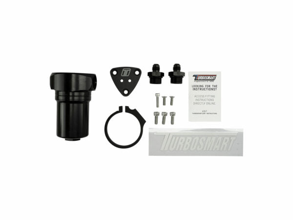 Turbosmart - Fuel Filter Canister 10um 6AN Black