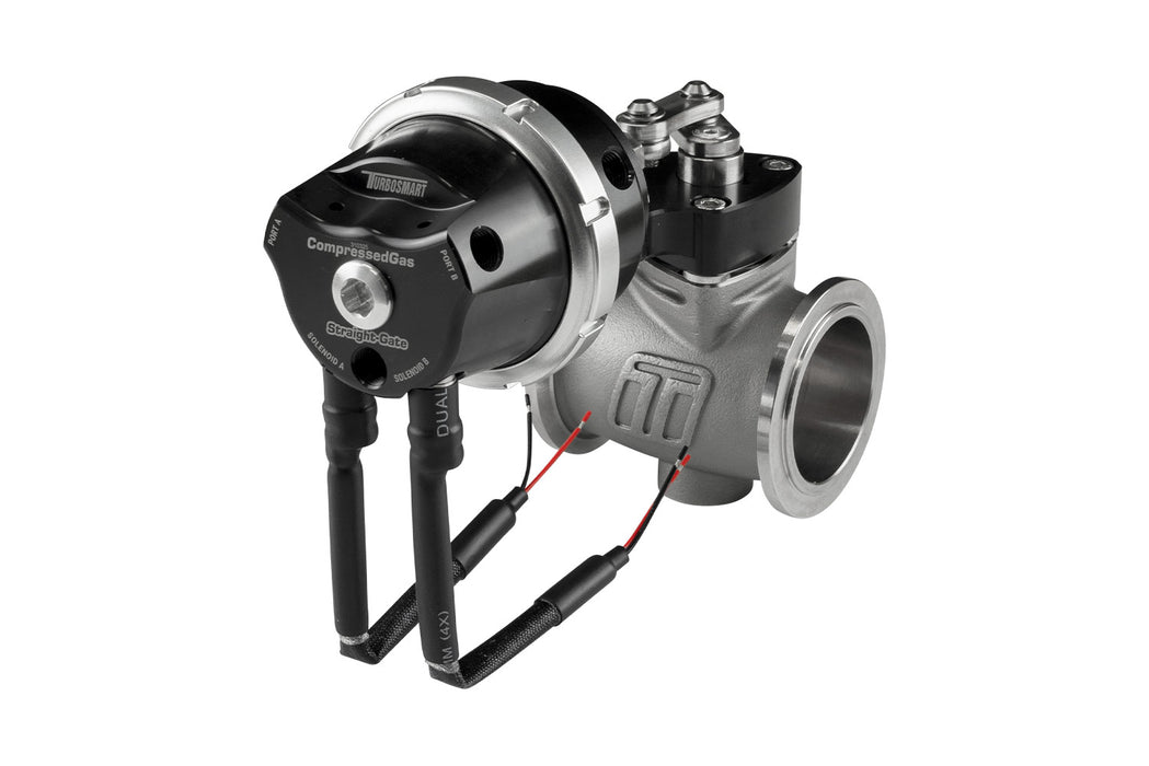 Turbosmart - Compressed Gas (CO2) StraightGate40 – Inbuilt Solenoids – 7PSI Black (Control In Cap CO2 Boost Control)