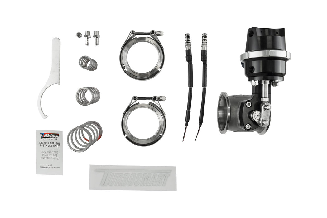 Turbosmart - Compressed Gas (CO2) StraightGate50 – Inbuilt Solenoids – 7PSI Black (Control In Cap CO2 Boost Control)