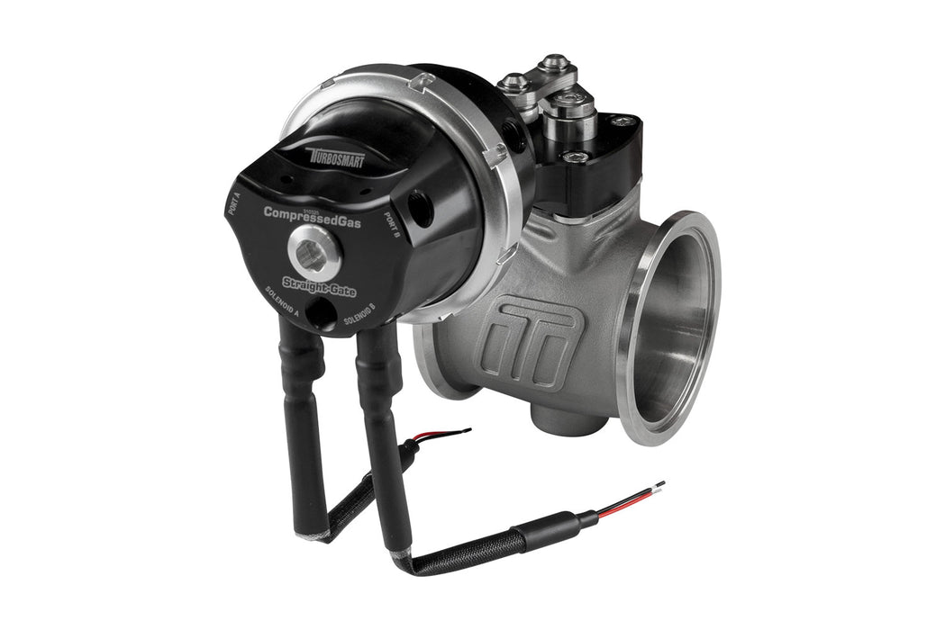 Turbosmart - Compressed Gas (CO2) StraightGate50 – Inbuilt Solenoids – 7PSI Black (Control In Cap CO2 Boost Control)