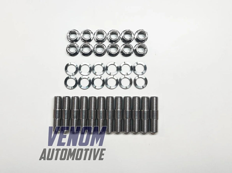 Clearance - 15% Off - Venom Automotive - Nissan RB26 Titanium Exhaust Stud/Nut/Washer Kit
