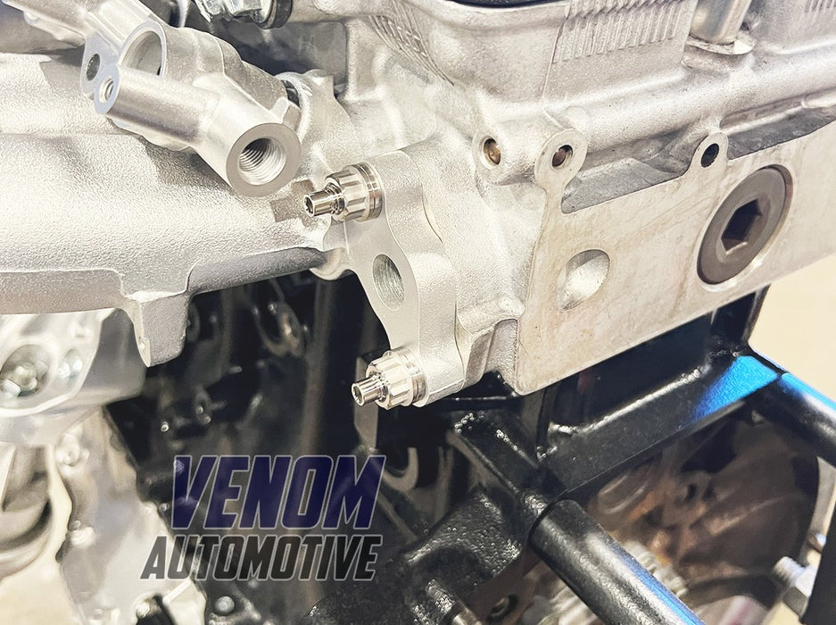 Venom Automotive - Toyota 1JZ-GTE مجموعة مشعب سحب التيتانيوم والجوز والغسالة