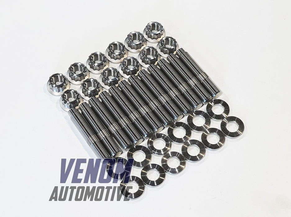 Venom Automotive - Nissan RB30 Titanium Exhaust Stud/Nut/Washer Kit - Goleby's Parts | Goleby's Parts