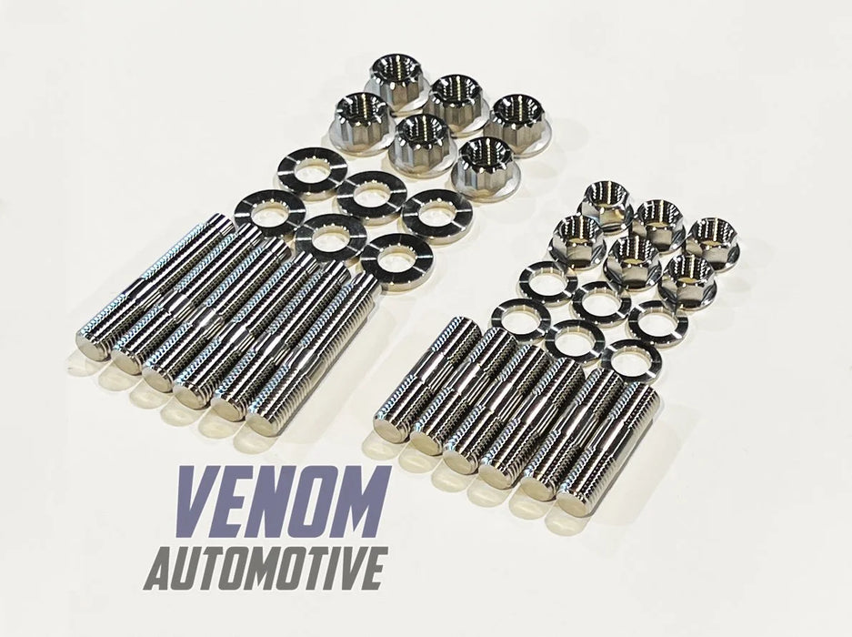 Venom Automotive - Ford Barra Titanium Exhaust Stud/Nut/Washer Kit
